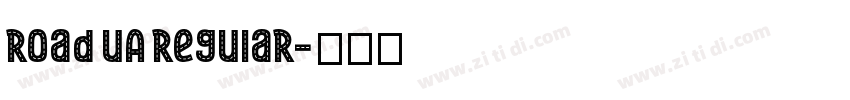 Road UA Regular字体转换